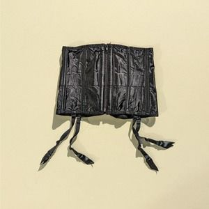 VTG Black Fredrick's of Hollywood Lingerie Girdle Sz Small